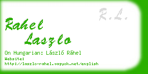 rahel laszlo business card